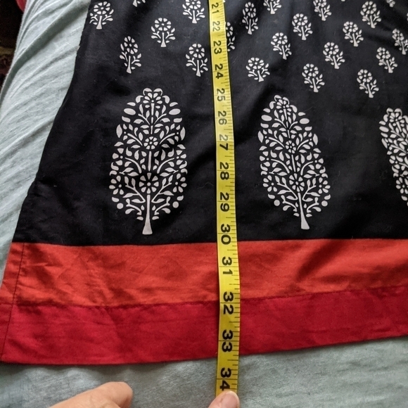 SOFT Surroundings Black And Red Cotton Tunic M - Picture 12 of 12